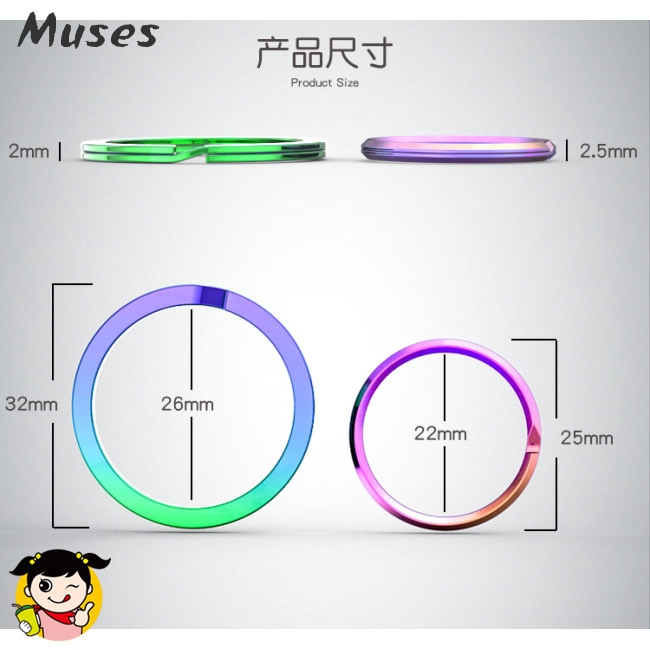 Muse07 Móc khóa hình xe máy nhiều màu sắc