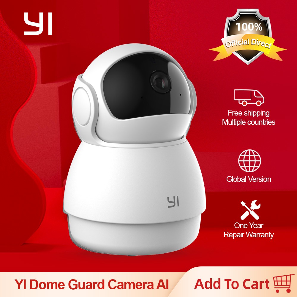 [ĐEN]YI Dome Camera  Đàm thoại hai chiều Camera Wifi AI Phát hiện con người Phát hiện Âm thanh bất thường  Báo động tại nhà