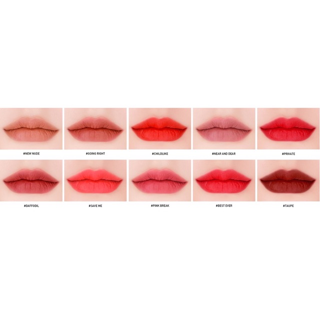 [Có sẵn] Son kem lì 3CE Velvet Lip Tint chính hãng