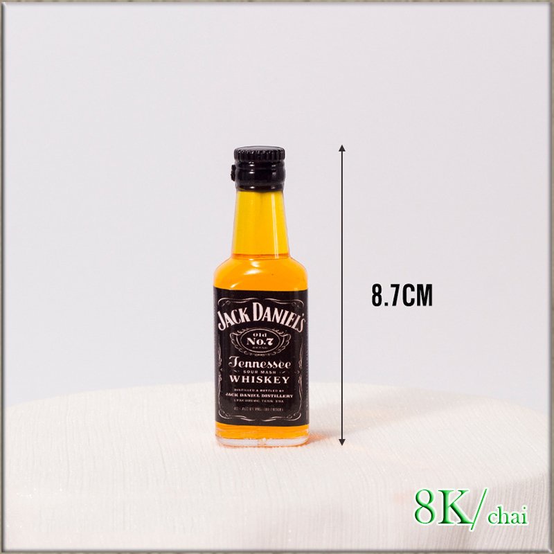 [FREESHIP❤️] - Chai rượu mini - Phụ Kiện Bánh - Mẫu Jack