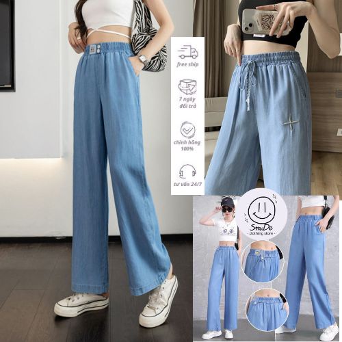 [XẢ HÀNG] Quần Jean Mỏng Cạp Chun Phong Cách Năng Động | Smide Clothing