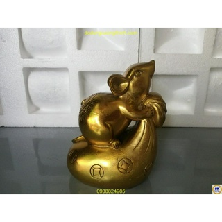 [Vàng đẹp] Chuột kéo túi lớn bằng đồng