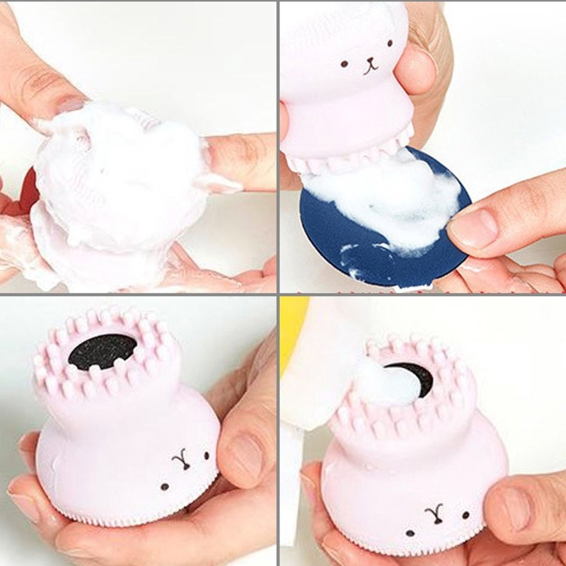Cọ Rửa Mặt Chất Liệu silicone Hình Cá Dễ Thương