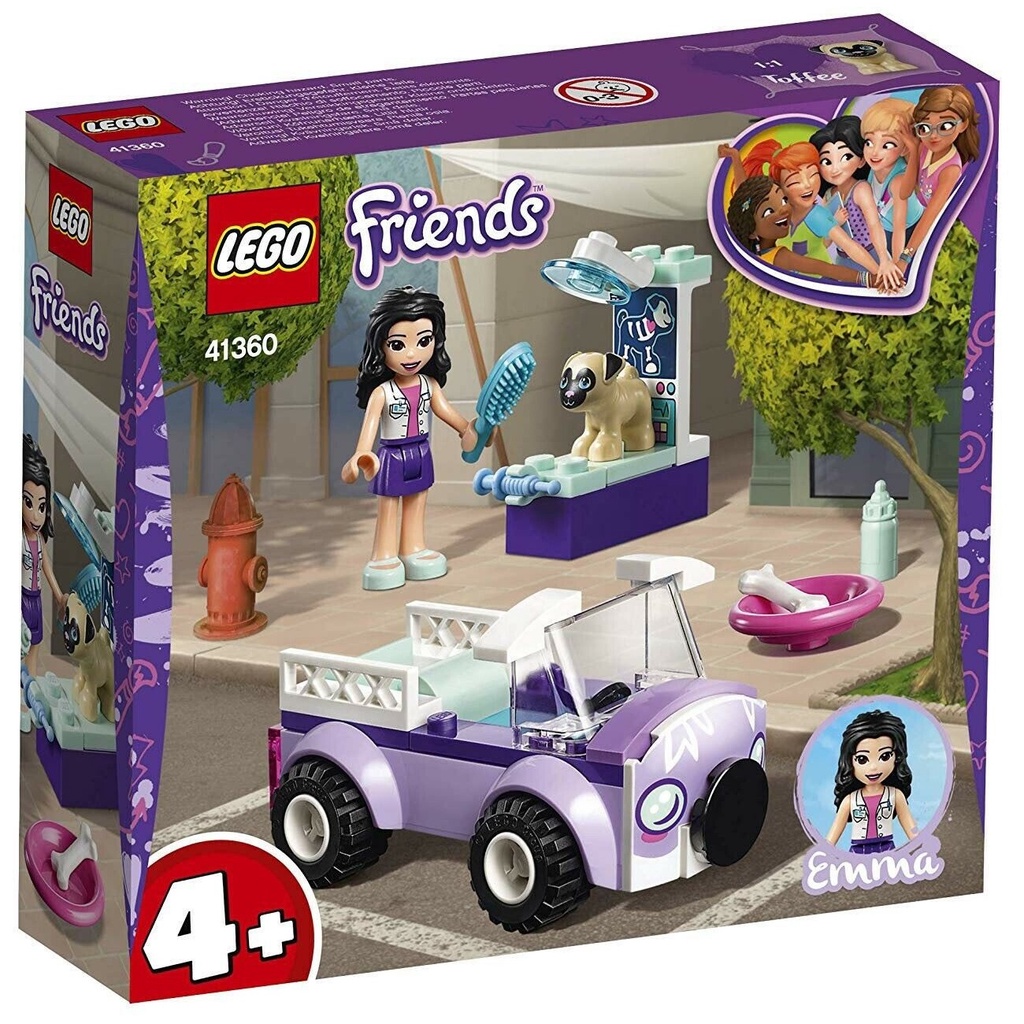 Bộ lắp ráp Phòng Khám Thú Y Lưu Động Của Emma - LEGO Friends 41360 (50 Chi Tiết)