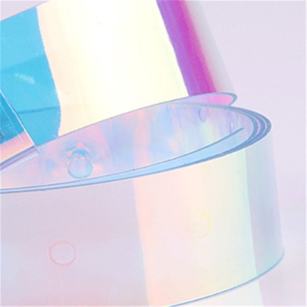 YVETTE Clear Punk Waist Belt Wide Color Focus Waist Strap Women Pin Buckle Fashion Laser Holographic Rainbow Waistband