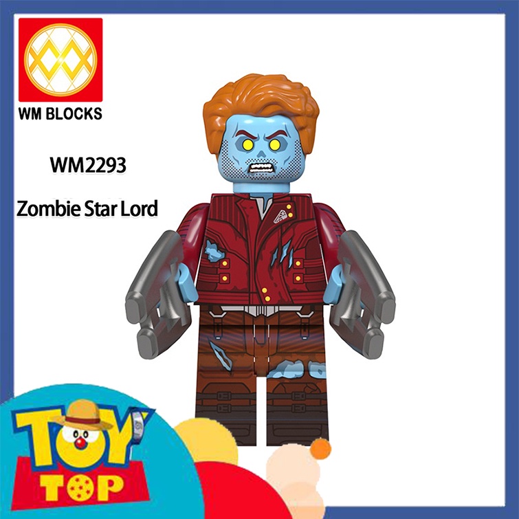 Đồ chơi lắp ráp mini ghép Marvel thây ma zombie và các bản What if siêu anh hùng Captain Iron Man WM6132