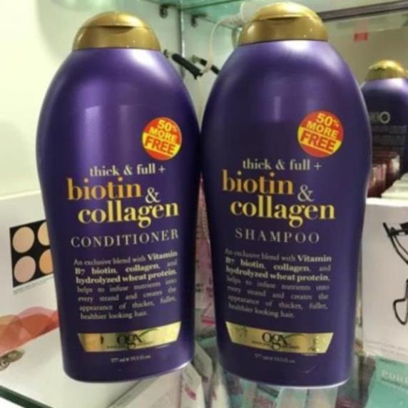 Dầu Gội Xả Biotin Collagen Chống Rụng Tóc Và Kích Thích Mọc Tóc 577ml(Một Cặp) - Mypham_hn