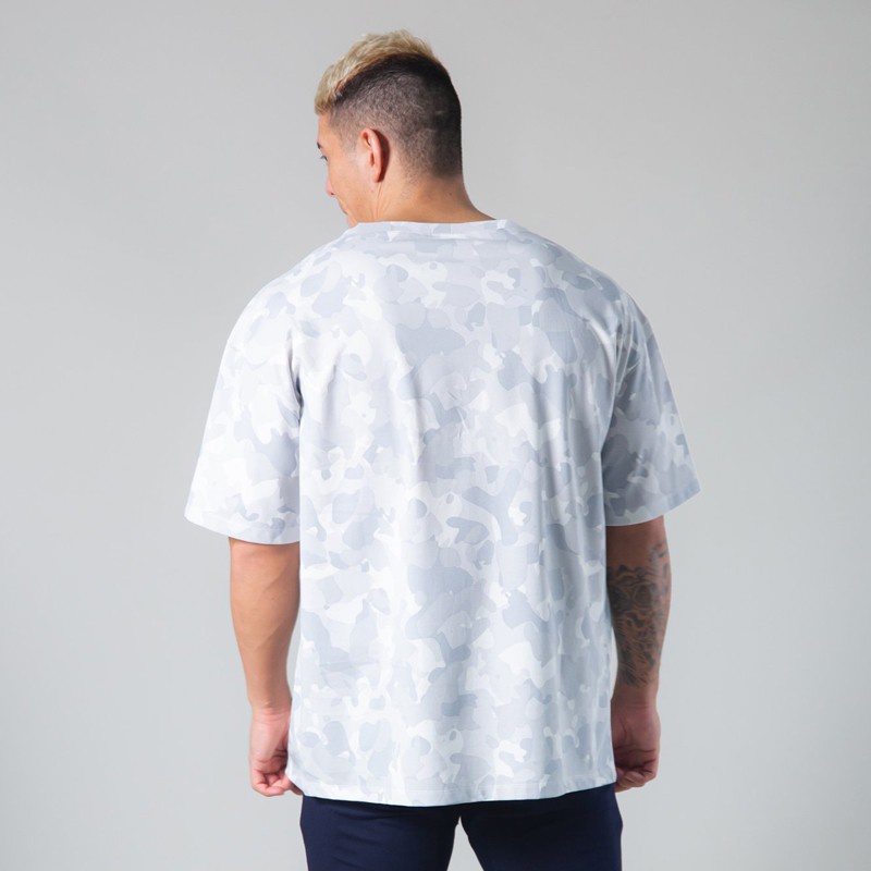 Áo Thun Thể Thao Họa Tiết Rằn Ri Thoáng Khí Thoải Mái Size M-3XL Cho Nam