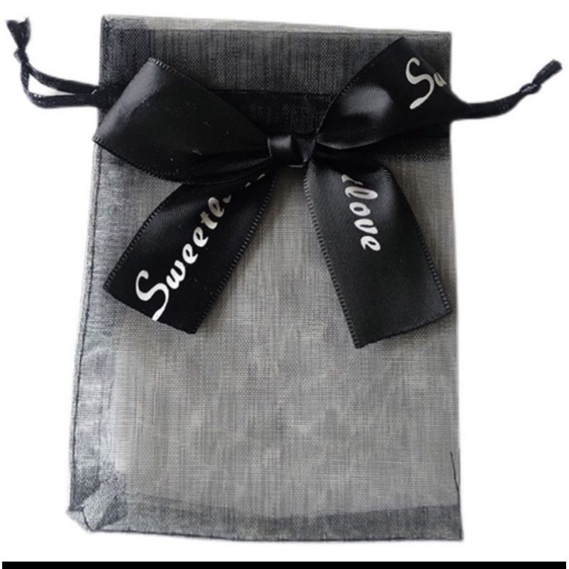 Túi vải voan có nơ size 10x15 cm