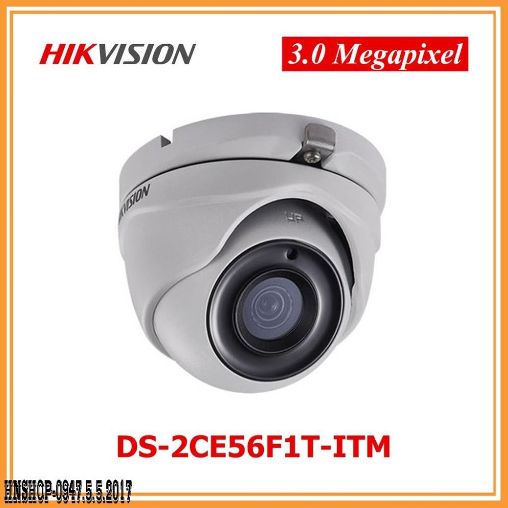Camera Turbo HD 3MP Hikvision DS-2CE56F1T-ITM Full HD - Chính Hãng