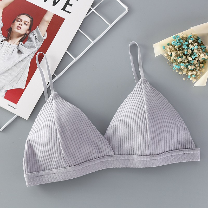 Áo bra thun tăm thoải mái nâng ngực không gọng freesize 40-60kg LAVENUSA AL24