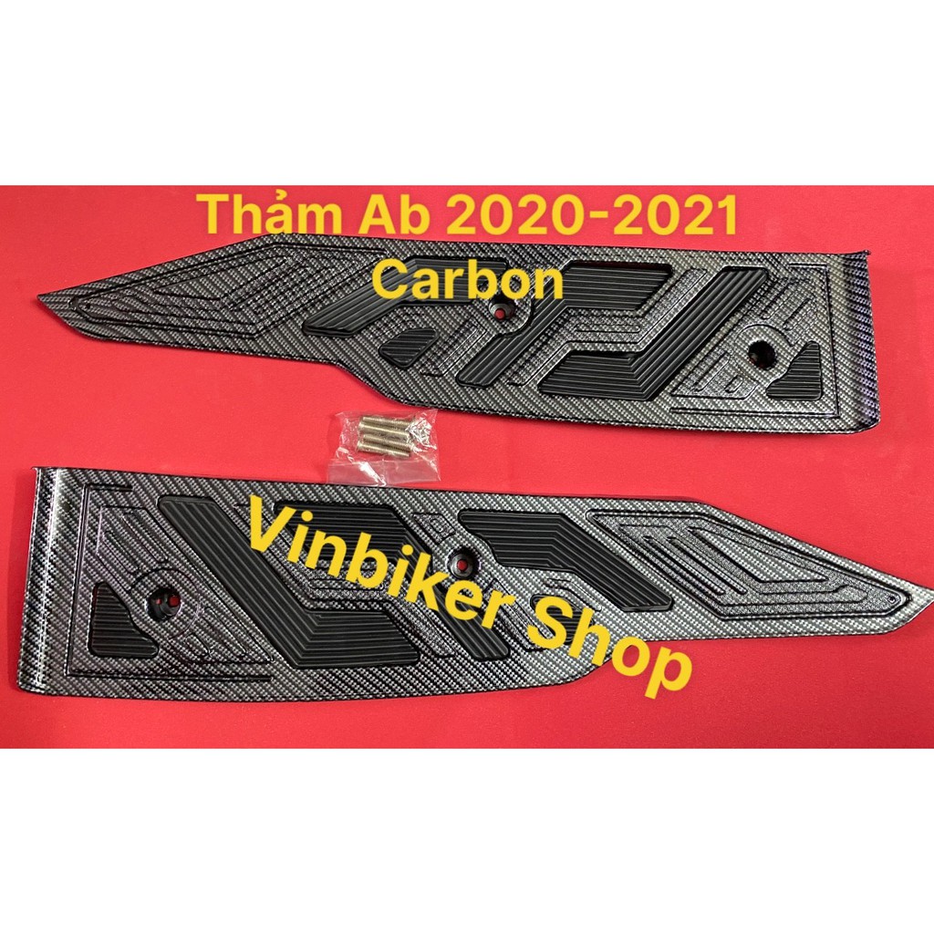 Thảm Để Chân Xe Airblade 2020-2022 Carbon Cực Đẹp &lt; tặng kèm Ốc Bắt&gt;