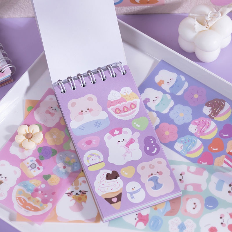Sticker Dán Trang Trí Sổ Tay diy Họa Tiết Hoạt Hình Đáng Yêu
