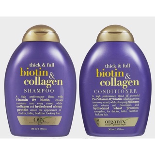 Bộ dầu gội và xả thick & full biotin collagen 385ml
