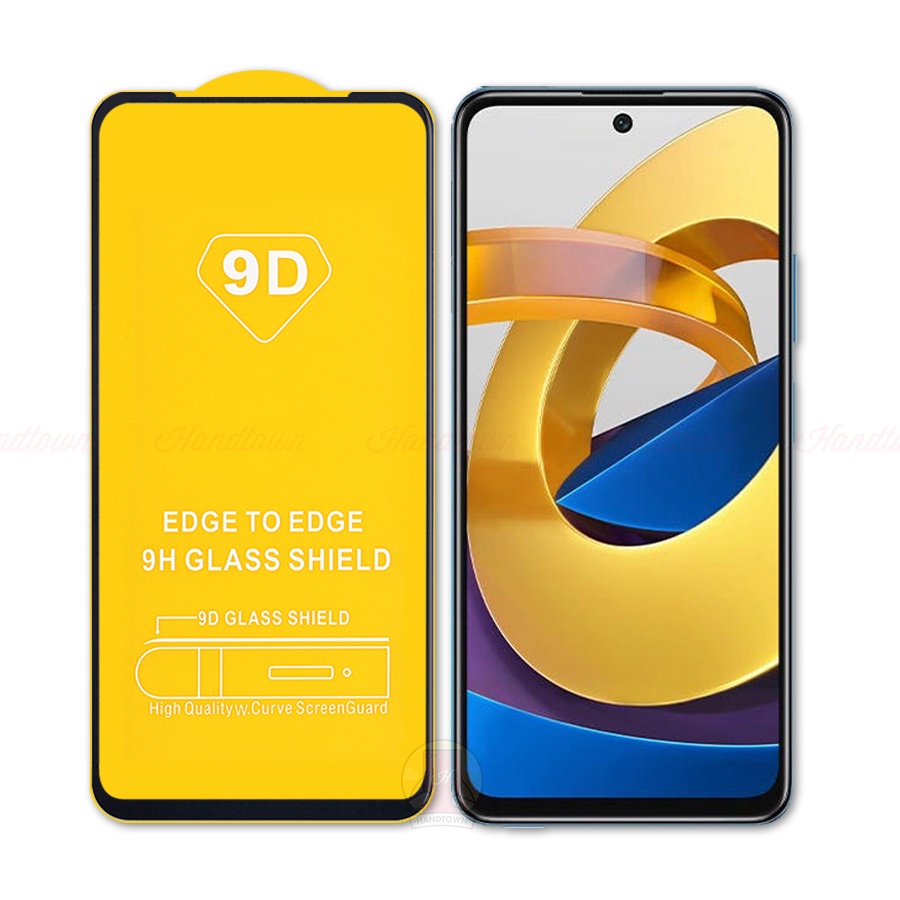 Kính Cường Lực 9D Xiaomi Poco M4 Pro 5G Full Màn Full Keo Không Chấm Li Ti Chống Va Đập