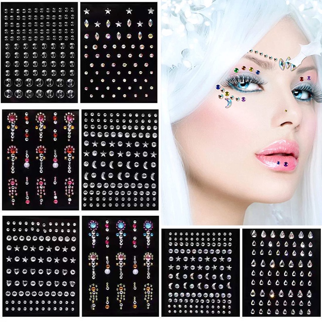 [Hàng mới về] Miếng dán đá trang trí móng tay 3D nhiều màu thời trang DIY