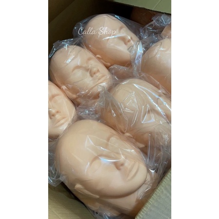 Đầu canh học nối mi, học massage cho học viên ngành spa. Chất liệu cao su mềm