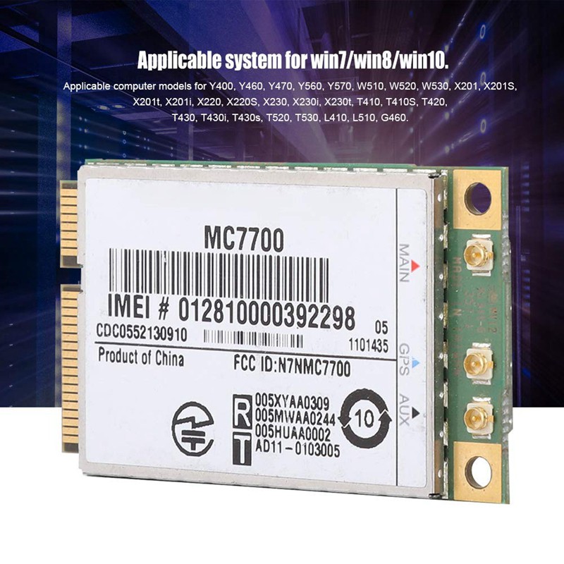 Unlocked MC7700 3G/4G WWAN Card for Sierra AirPrime,100Mbps 4G/3G GPS