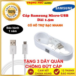 Cáp Sạc Nhanh Samsung micro USB Fast Charge Zin - sản xuất Việt Nam