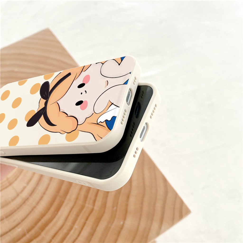 Ốp lưng iphone Babe cạnh vuông bảo vệ camera ip 11 7plus 6 plus 7/8plus x xsmax 11 11pro max 12promax 13promax e100