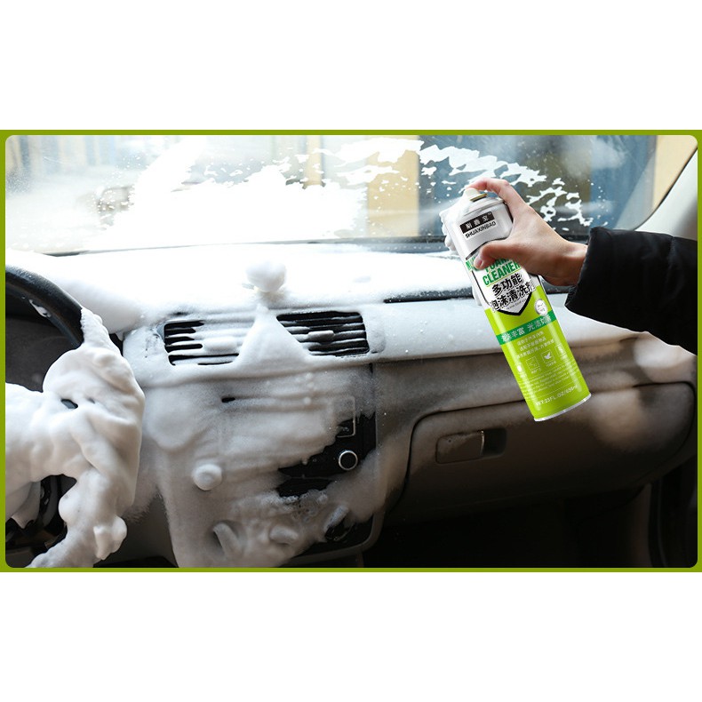 Chai Xịt Bọt Vệ Sinh Nội Thất Ô Tô Xe Hơi Đa Năng - Shuaxinbao Foam Cleaner 650ml