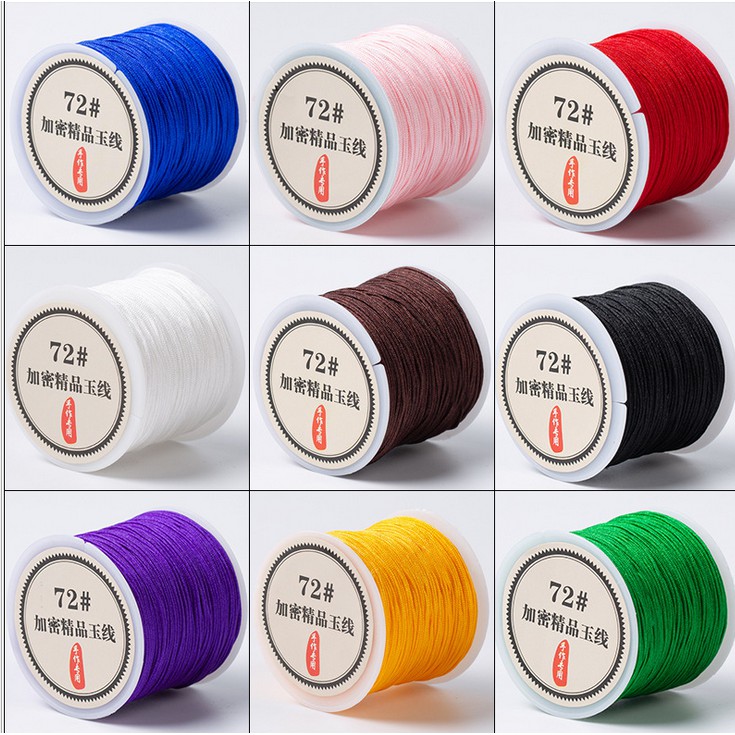 Cuộn chỉ đỏ dài 50m 0.8mm dùng làm đồ trang sức