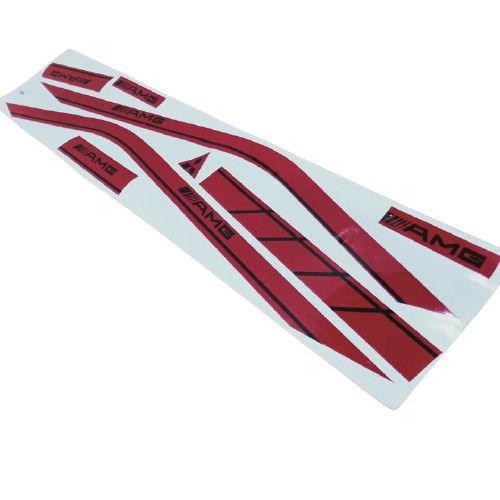 Tem chỉ AMG ĐỎ - ĐEN dán cho xe máy honda SH - G413