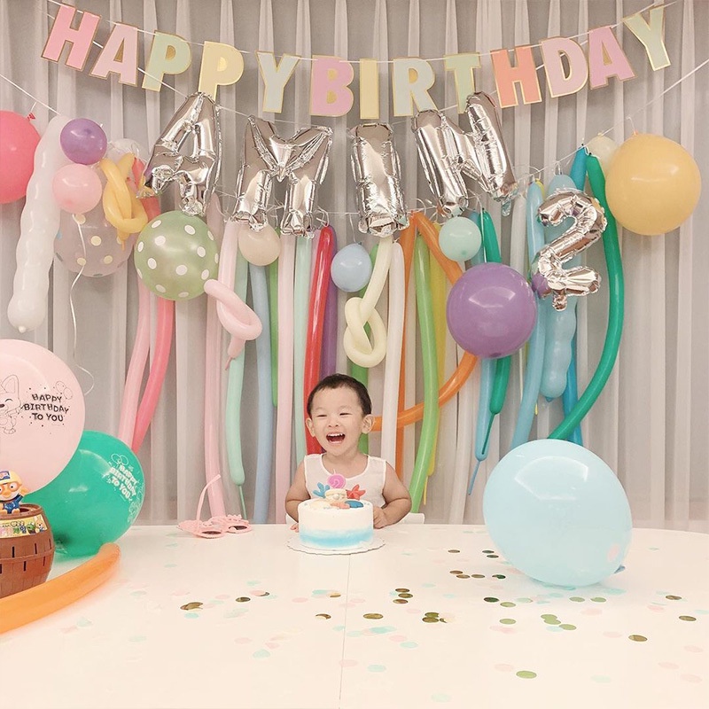 Set Chữ  "HAPPY BIRTHDAY" Trang Trí Sinh Nhật Handmade Kiểu Hàn Quốc Cực Chất