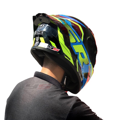 Đuôi Gió Pista Gắn Mũ Bảo Hiểm Fullface Siêu Chất