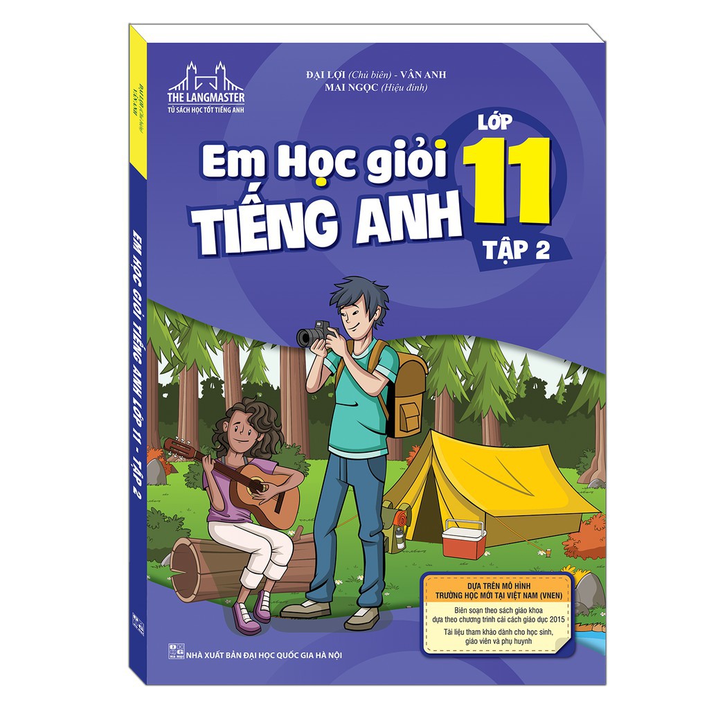 Sách Combo Em học giỏi tiếng anh lớp 11 tập 1+ tập 2 Có Mã cào