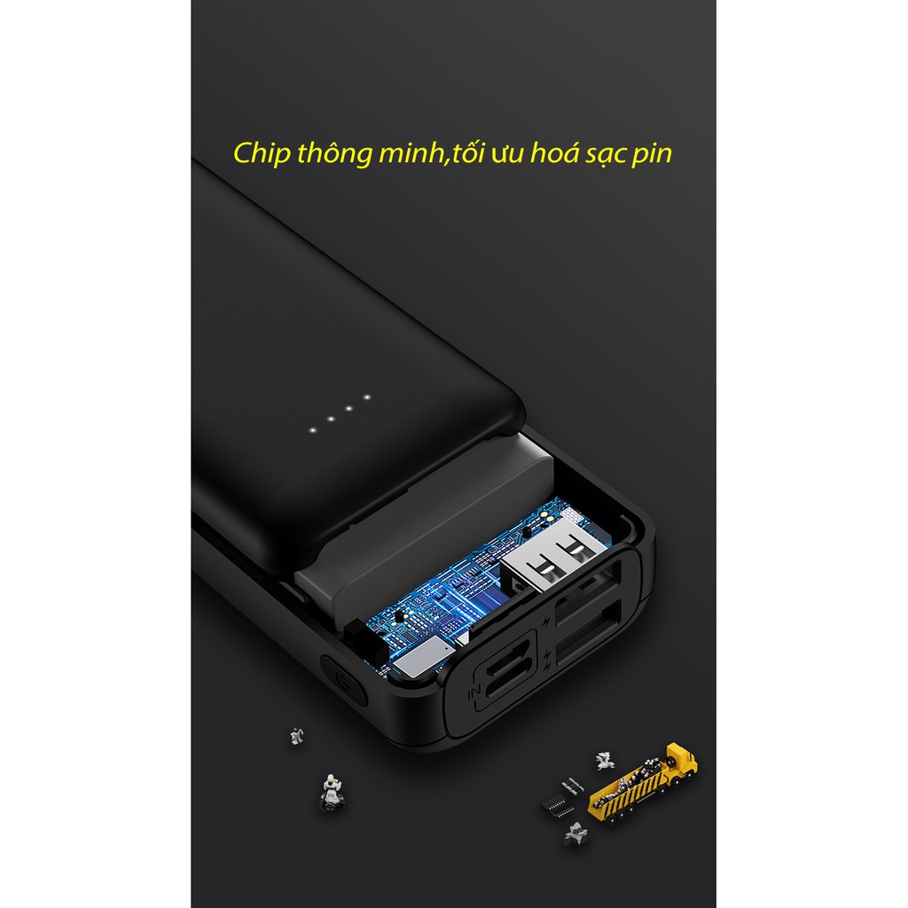 Pin Sạc Dự Phòng Unico 12000mah Mini Cho các dòng điện thoại Loa Tai Nghe Bluetooth Airpod/Airpods i12