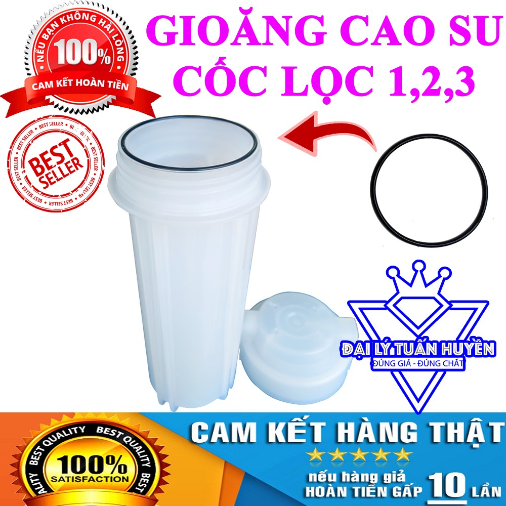 Gioăng Cao Su - Ron cao su dùng cho cốc lọc 1,2,3 - Máy lọc nước RO