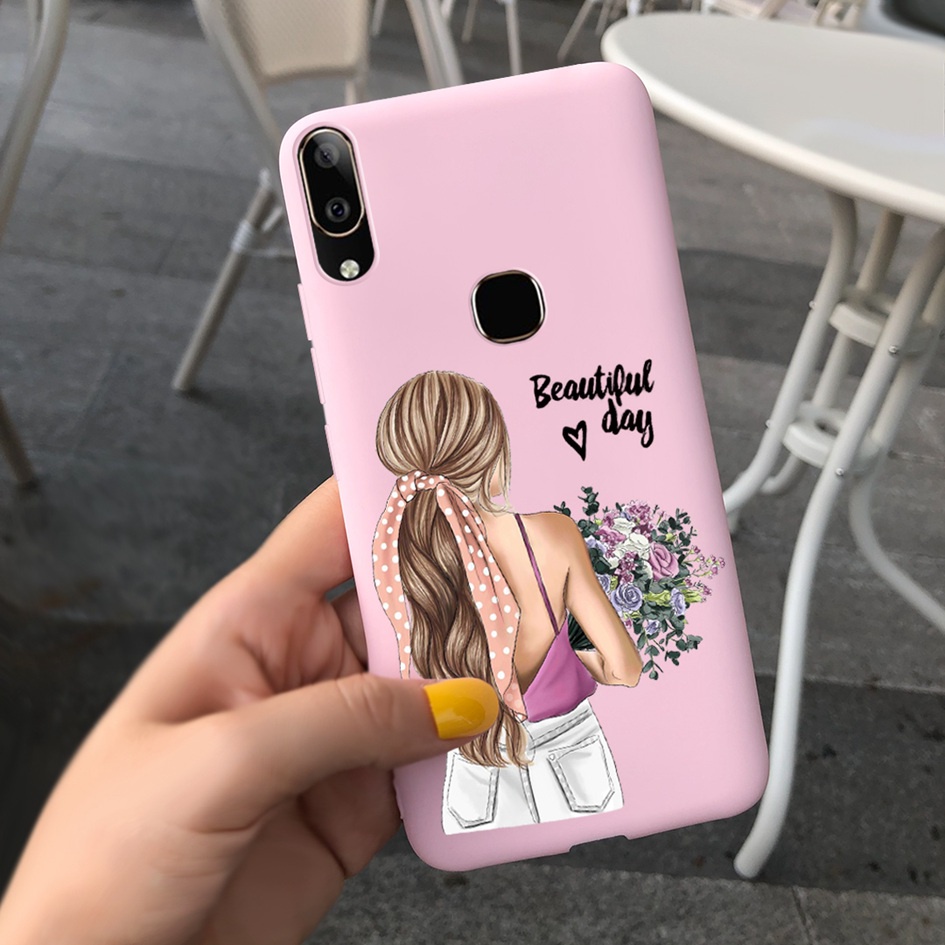 Ốp Điện Thoại TPU Silicon Mềm Chống Sốc Hình Hoa Hướng Dương Thời Trang Cho Vivo V9 V 9 V9Pro Y85 Y89 VivoV9 1723