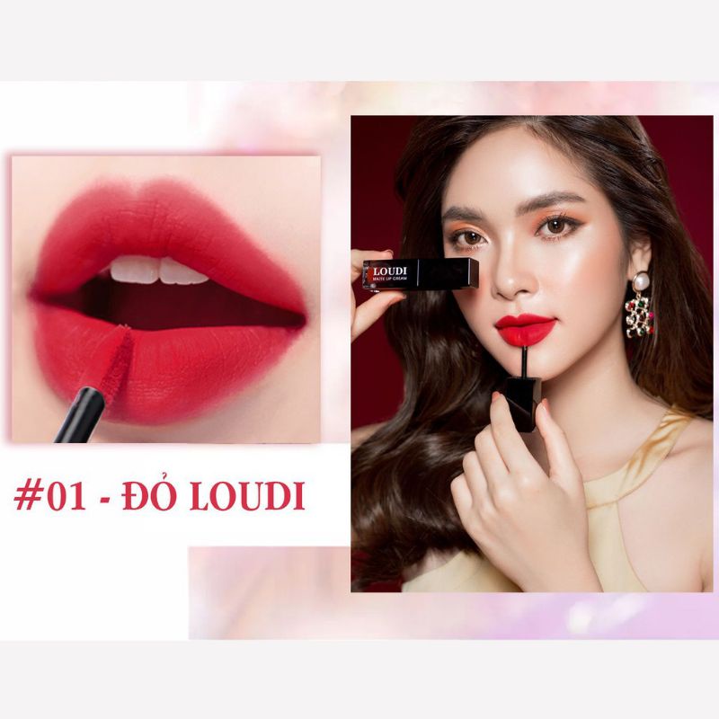 Son kem Loudi màu đỏ Loudi