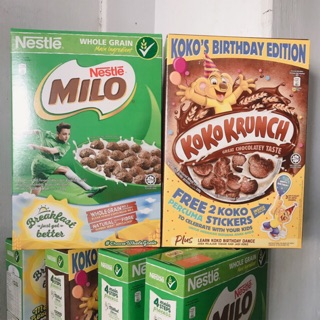 Combo 2 hộp ngũ cốc ăn sáng Koko/Milo 170g & 330g