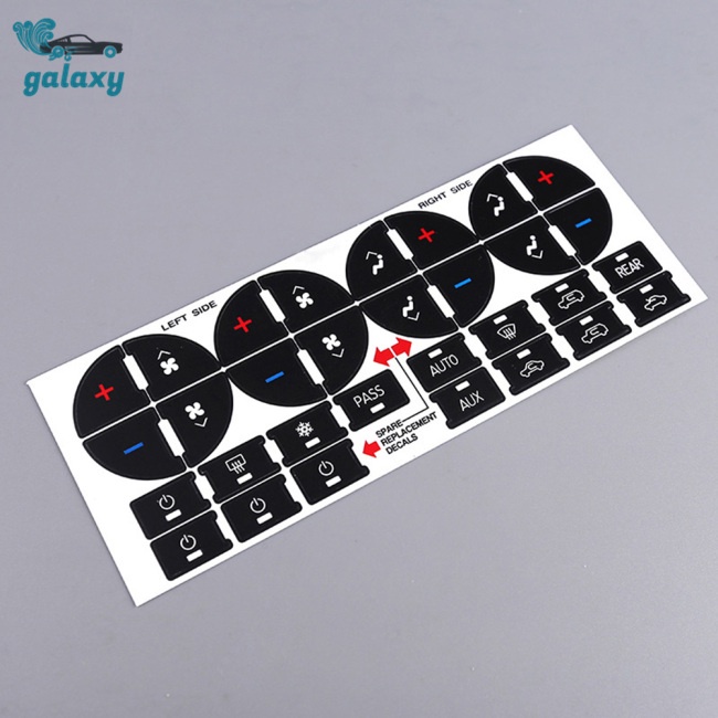 2 miếng dán nút điều khiển AC Dash cho xe hơi