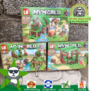 Đồ chơi DreamyKids thanh lý Bộ ghép hình lego MY WORLD
