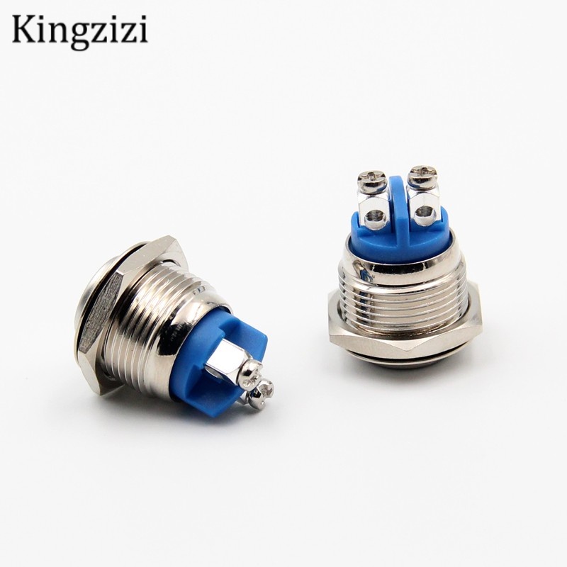 Bộ 50 Nút Công Tắc Kim Loại 16mm Chất Lượng