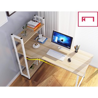 Bàn làm việc liền kệ Khôi Nguyên 101- Màu anh đào