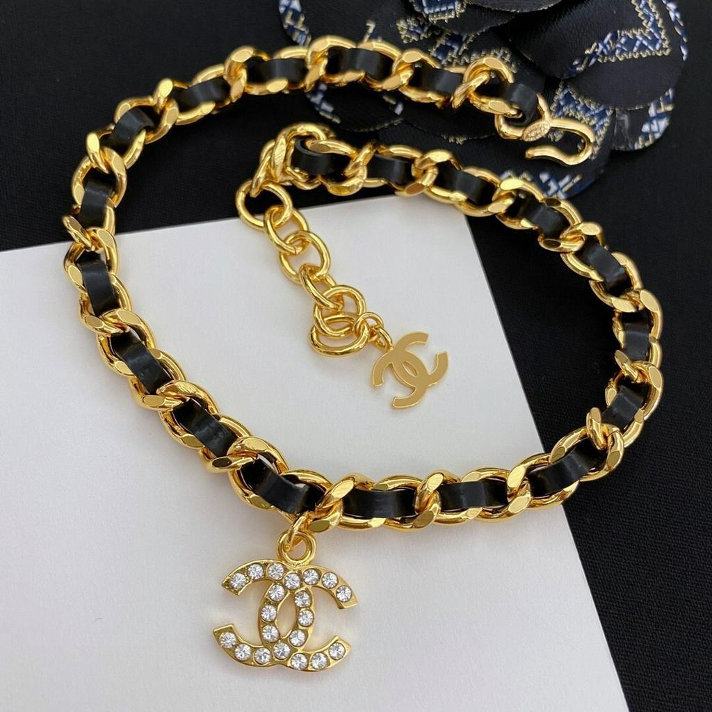 Vòng tay / Vòng cổ choker phối da đen thời trang cổ điển 2020 cá tính