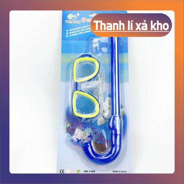 [Giảm 50%] Bộ Kính bơi có Ống Thở Wenfei Swim 1189 - Dùng Cho Trẻ em và người lớn