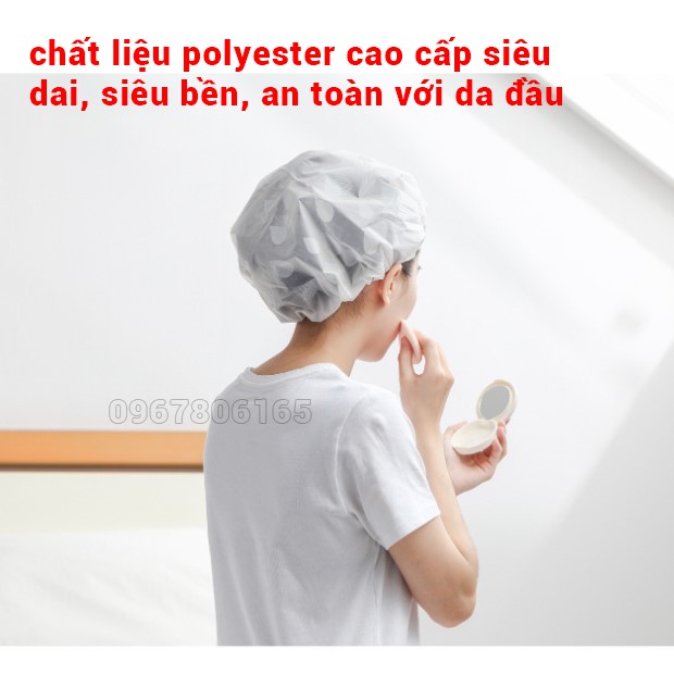 Mũ tắm EVA trùm tóc chống thấm nước tiện dụng, phù hợp mọi kiểu tóc