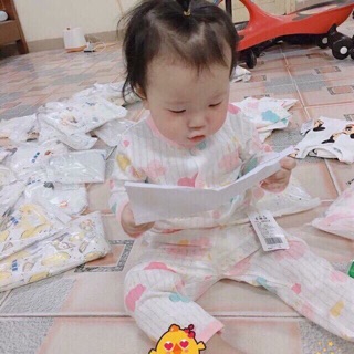 bộ cotton giấy cho bé
