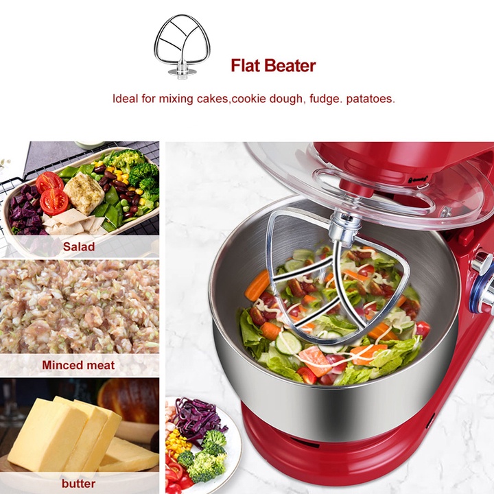 Máy trộn bột, đánh trứng  và trộn salad dung tích 7 lít nhãn hiệu DSP KM3051, công suất 1500W