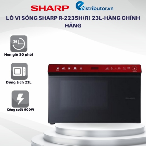 Lò vi sóng Sharp R-2235H(R) 23L-Hàng Chính Hãng