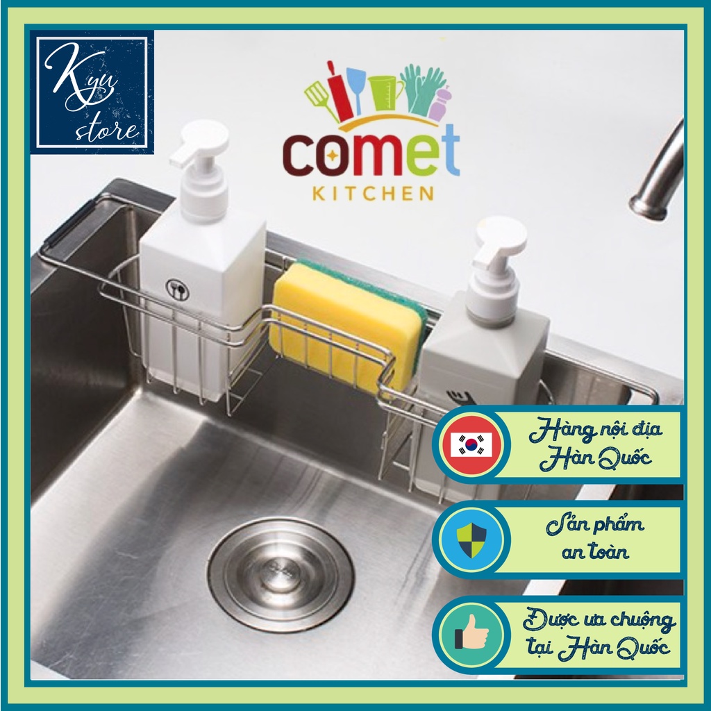 Giá để đồ rửa chén gắn bồn rửa Comet Hàn Quốc tiện dụng cho nhà bếp