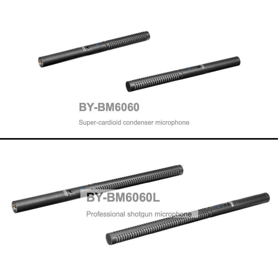 [Mã ELHACE giảm 4% đơn 300K] BOYA BY-BM6060 &amp; BOYA BY-BM6060L - Mic Shotgun cổng XLR 3 chân - Hàng Chính Hãng