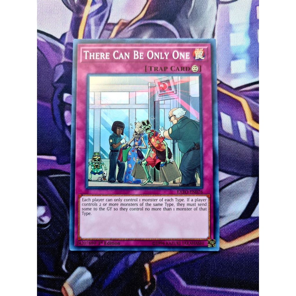 [ ĐỖ LẠC SHOP ] Thẻ Bài Yugioh Trap There Can Be Only One - EXFO-EN076 - Super Rare 1st Edition