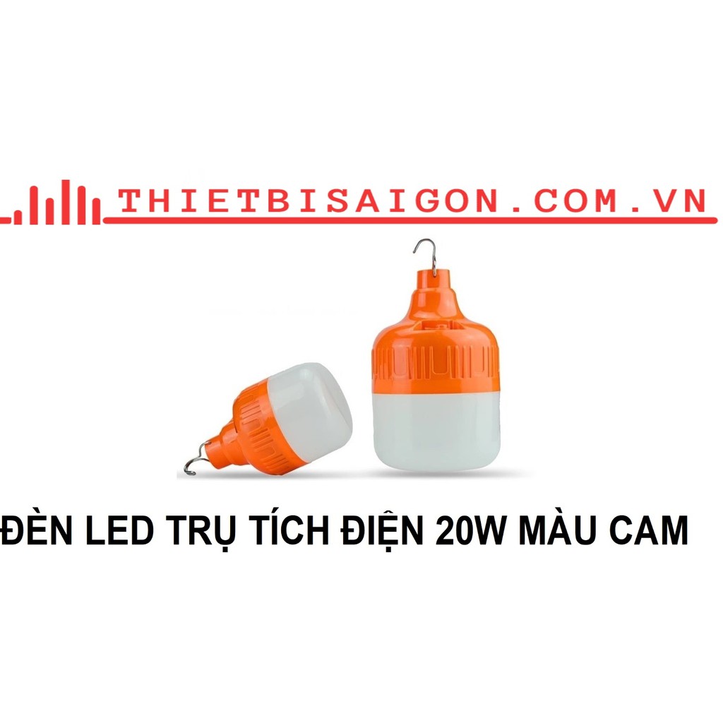 ĐÈN LED TRỤ TÍCH ĐIỆN 20W MÀU CAM