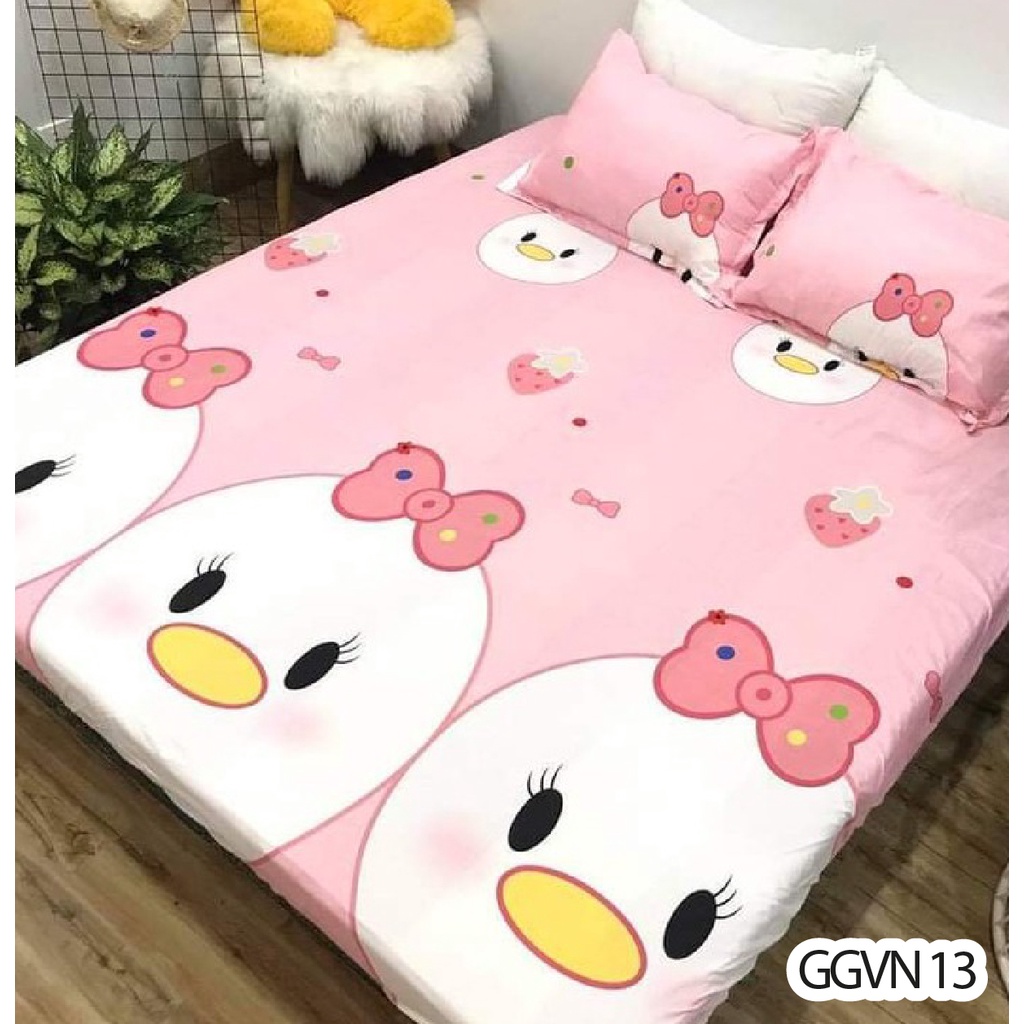 Bộ Ga Giường Và Vỏ Gối Cotton Poly Hàng Việt Nam Sản Xuất - Nhiều Mẫu thoáng mát